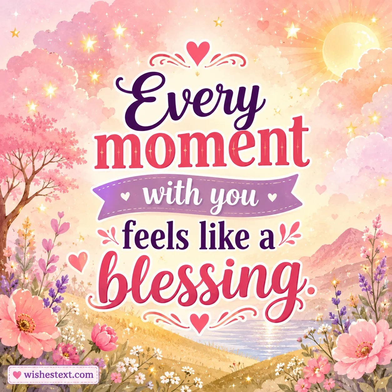 Every moment with you feels like a blessing
