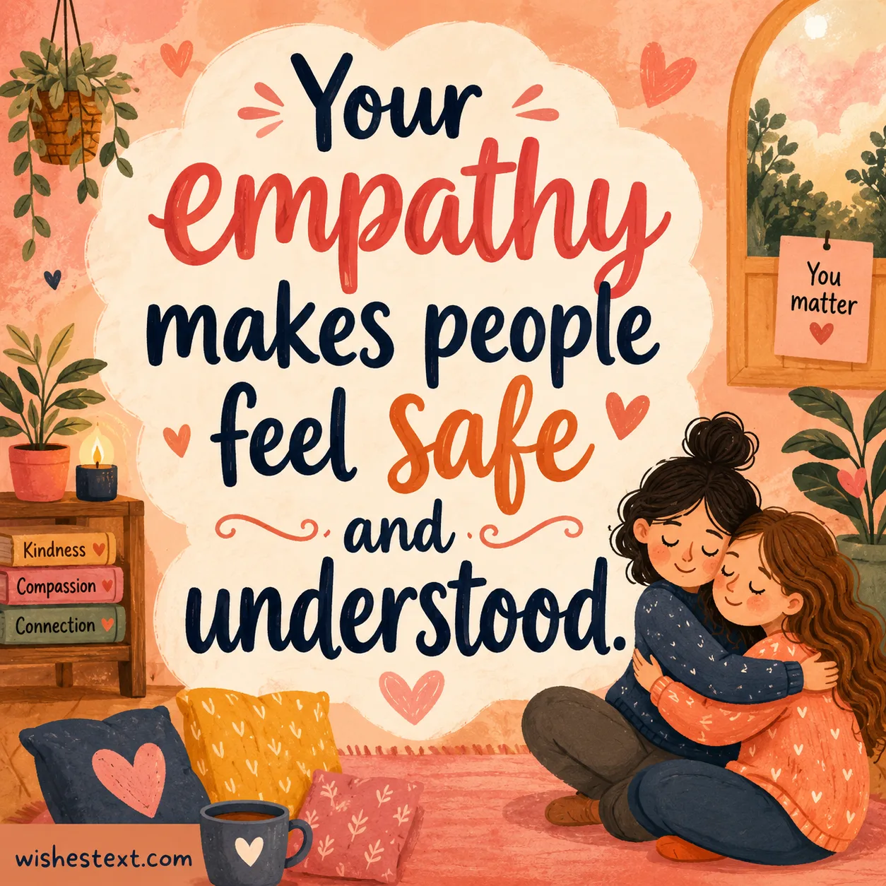 Your empathy makes people feel safe and understood