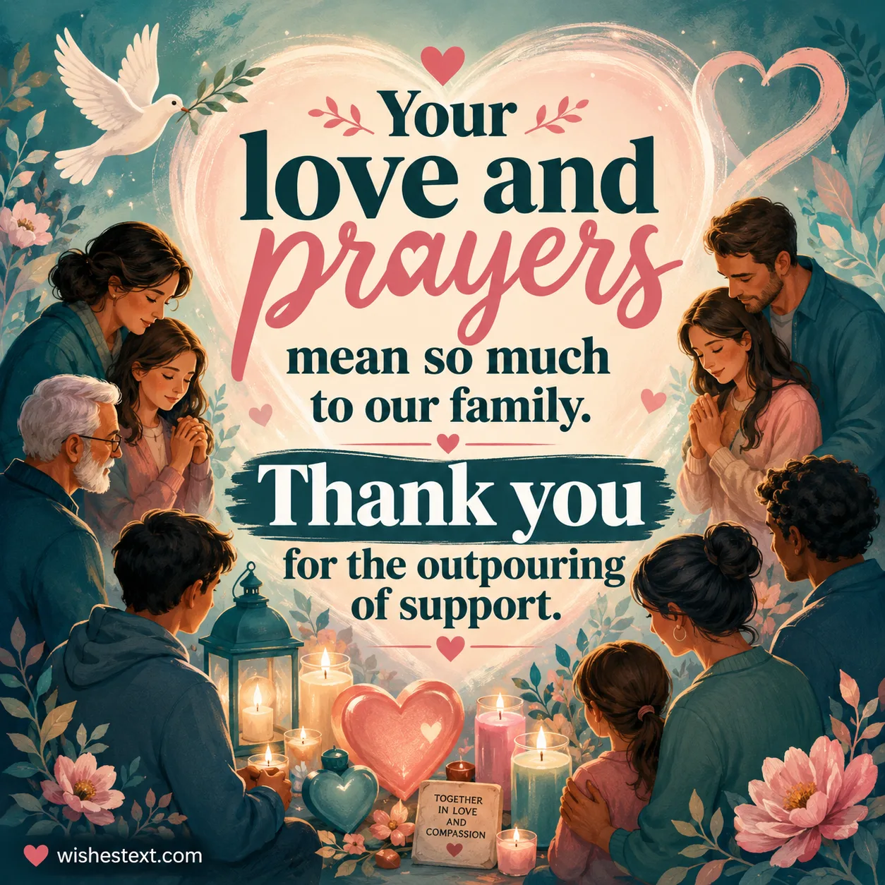 Your love and prayers mean so much to our family. Thank you for the outpouring of support.